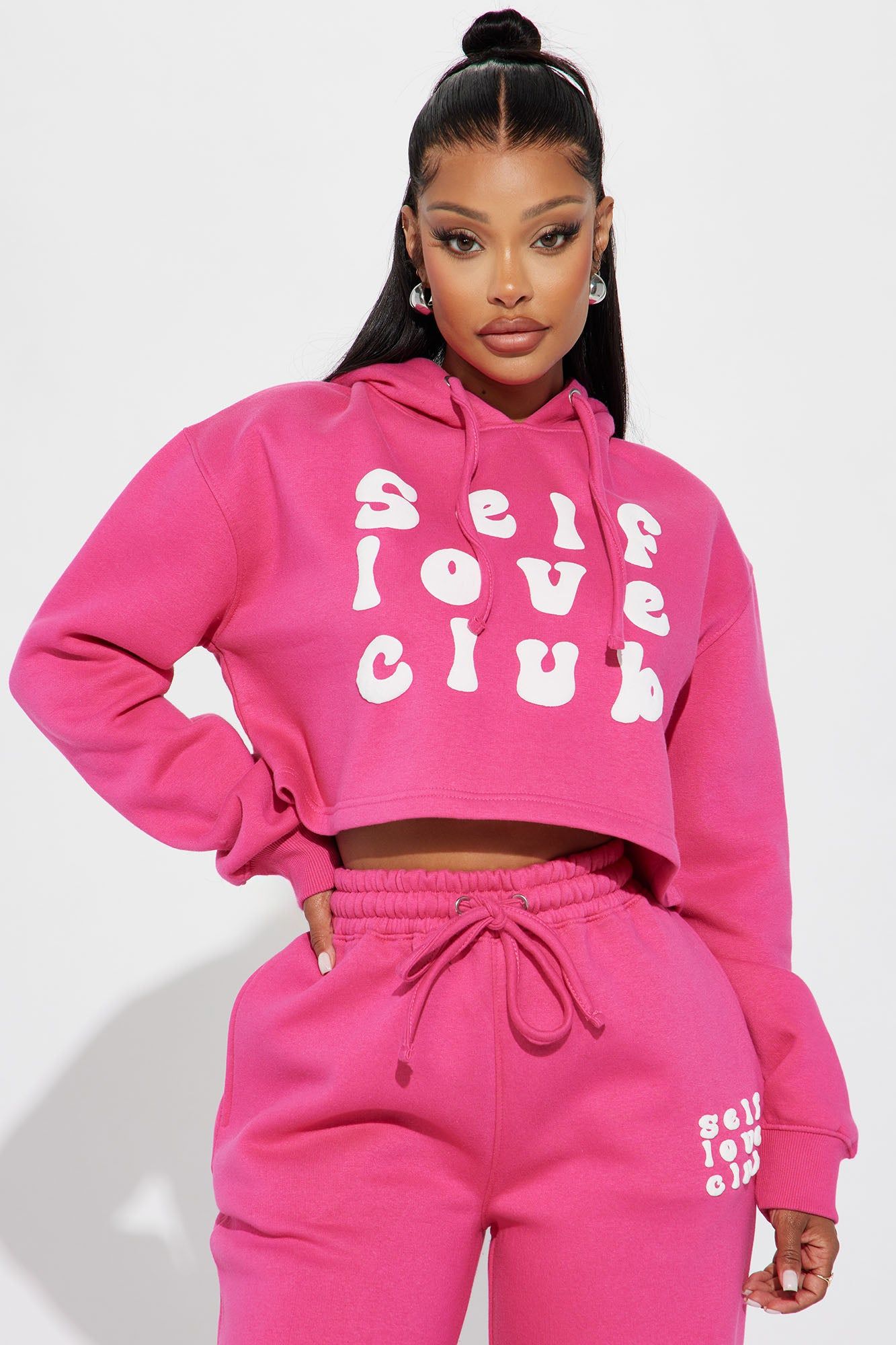 Self Love Club Hoodie - Pink sold by Fashion Nova