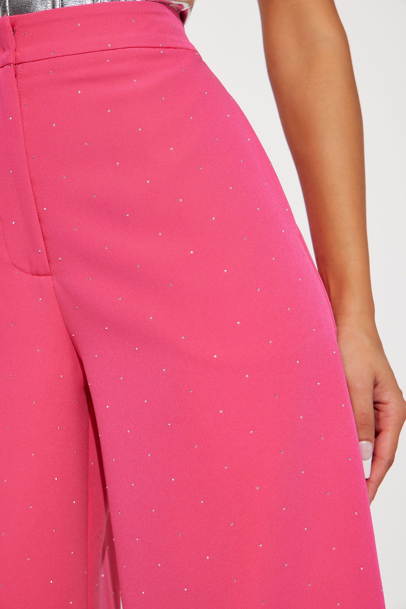 Give You Love Rhinestone Trouser - Fuchsia sold by Fashion Nova product image thumbnail 3