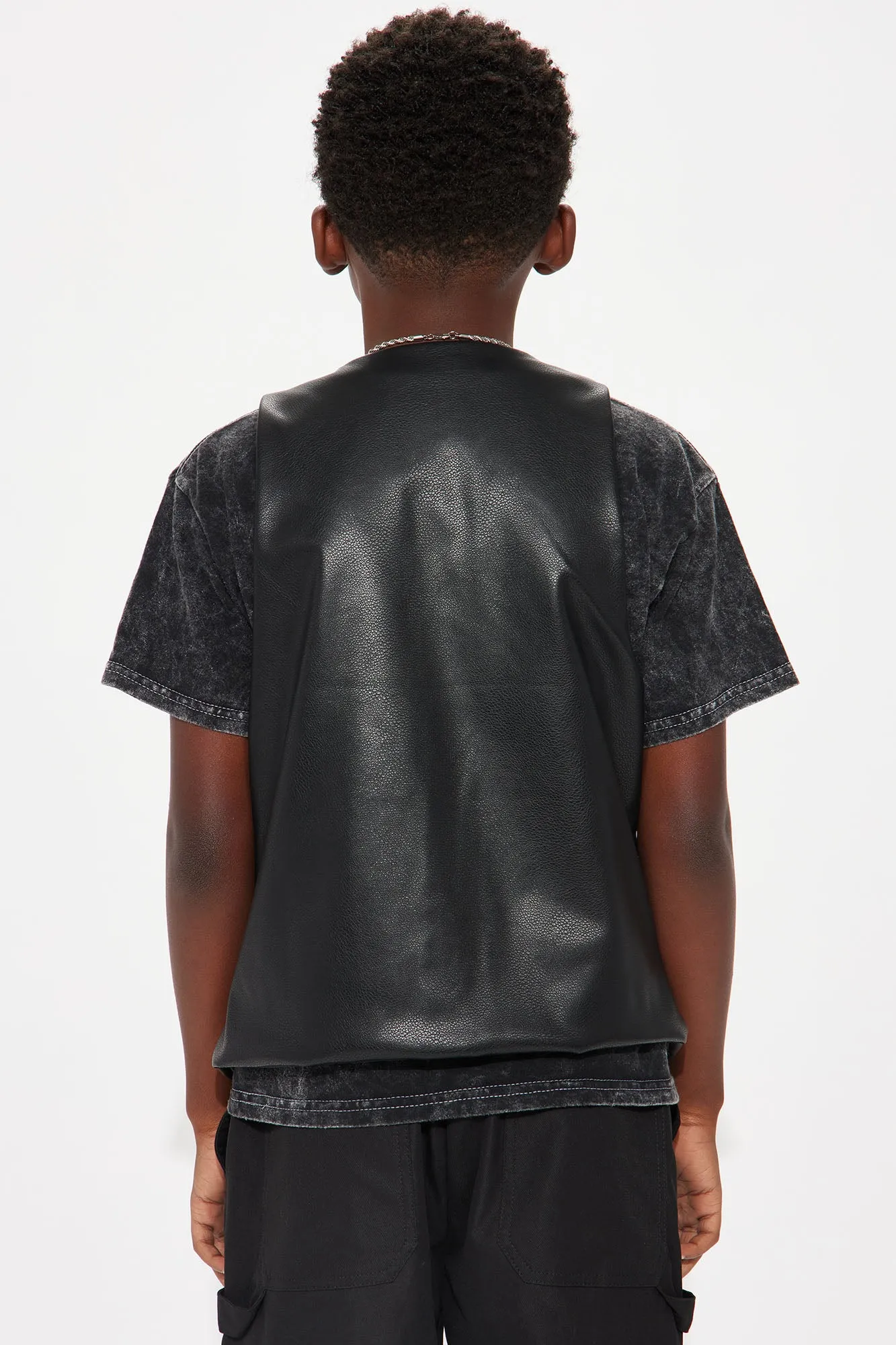 Mini Unstoppable Faux Leather Vest - Black sold by Fashion Nova product image thumbnail 3