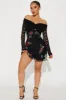 Rosalee Mesh Mini Dress - Black sold by Fashion Nova