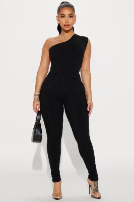 Scarlett Snatched Jumpsuit - Black sold by Fashion Nova