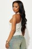 Diana High Neck Top - Off White sold by Fashion Nova