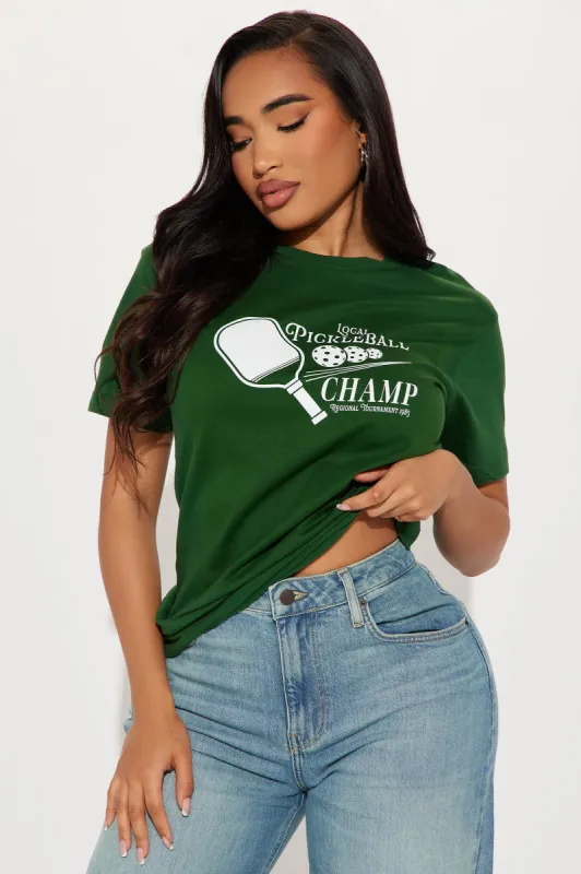 Local Pickle Ball Champ Tee - Green sold by Fashion Nova