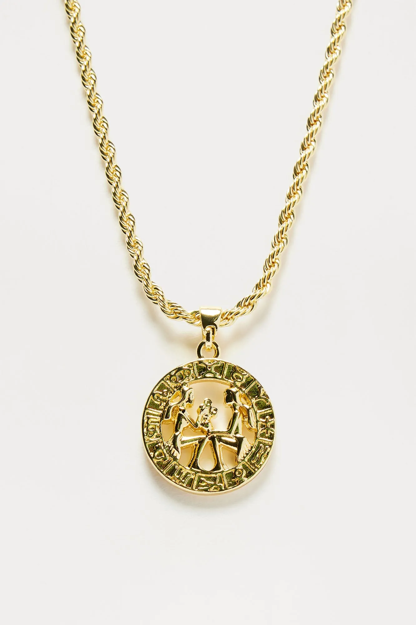 Gemini Zodiac Pendant Necklace - Gold sold by Fashion Nova product image thumbnail 3