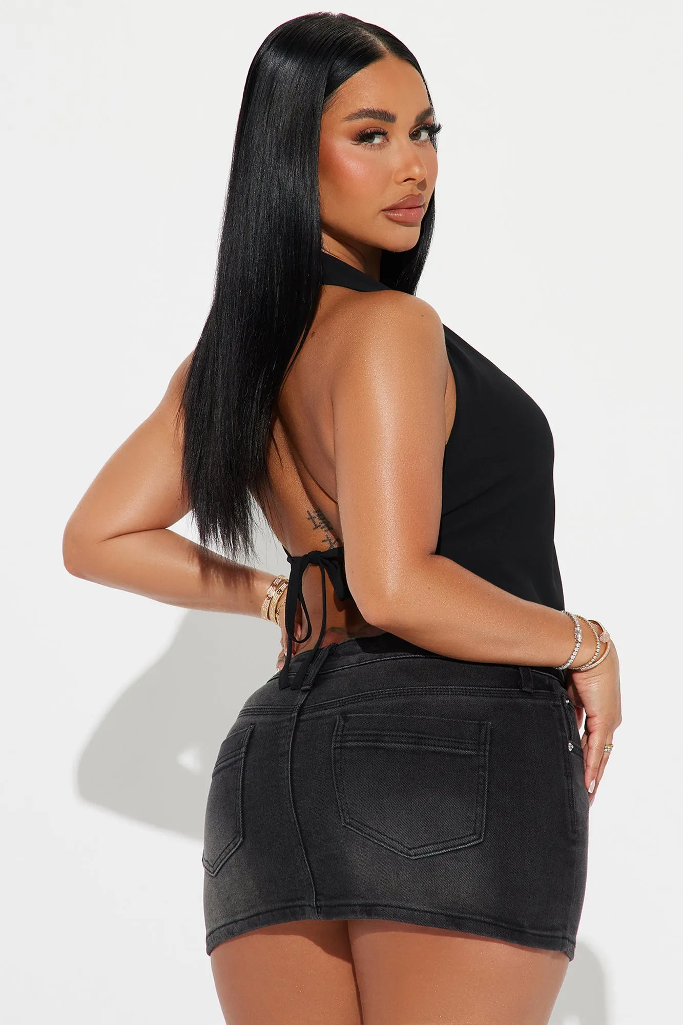 Chasing The Sun Halter Top - Black sold by Fashion Nova product image thumbnail 3