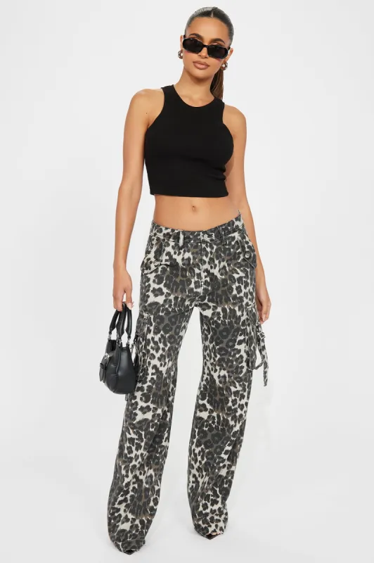Not Your Wifey Cargo Pant - Black/combo sold by Fashion Nova