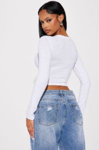 My Everyday Ribbed Tee - White sold by Fashion Nova
