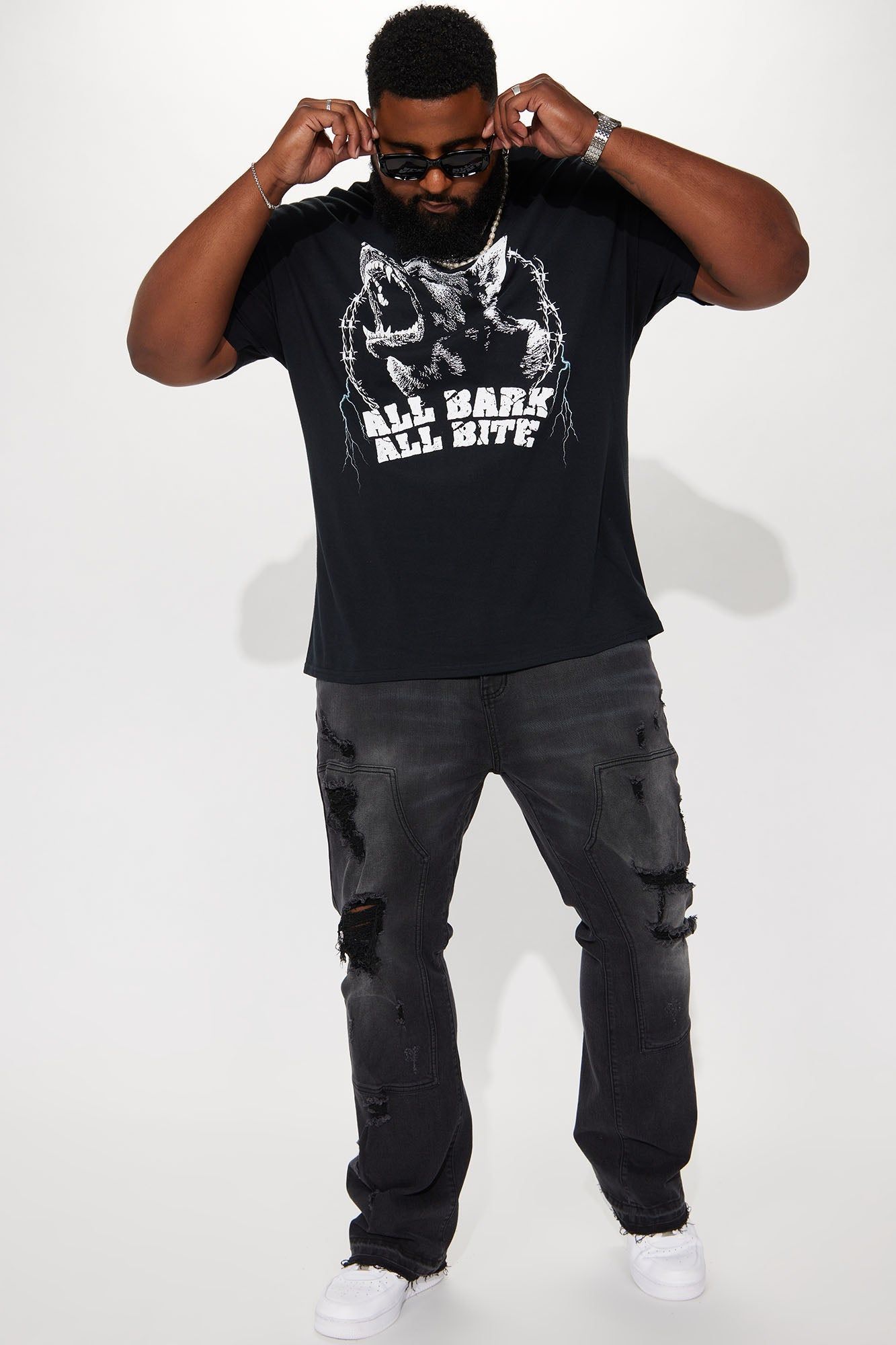 All Bark All Bite Short Sleeve Tee - Black sold by Fashion Nova product image thumbnail 5