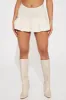 Sweeter Times Pleated Micro Mini Skirt - Cream sold by Fashion Nova