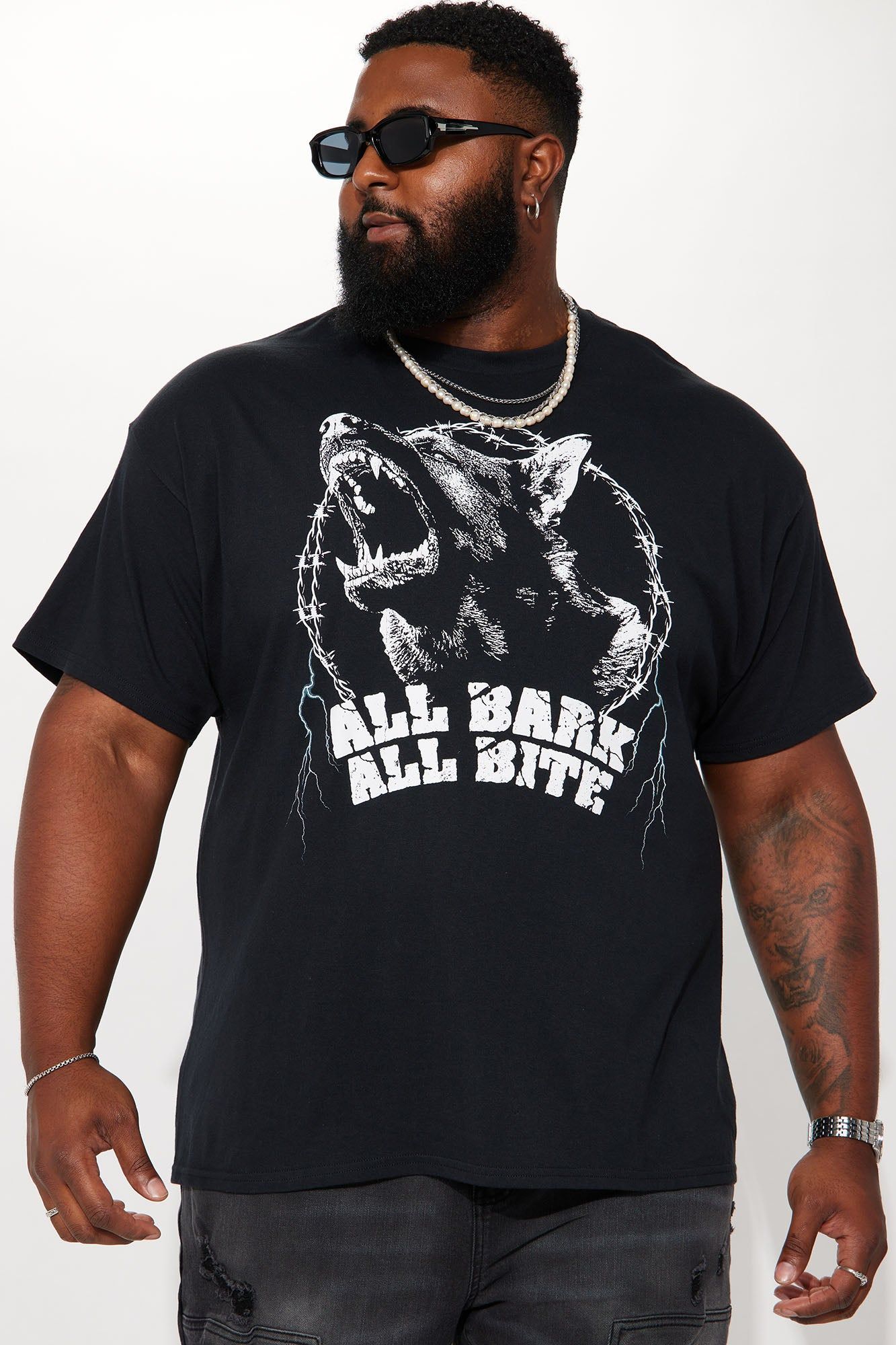 All Bark All Bite Short Sleeve Tee - Black sold by Fashion Nova product image thumbnail 2
