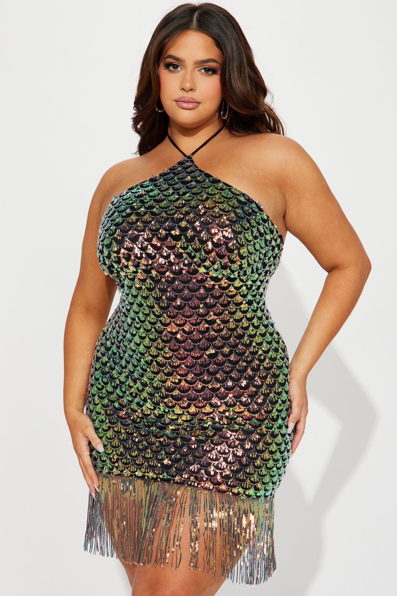 Vitamin Sea Sequin Mini Dress - Black sold by Fashion Nova product image thumbnail 4
