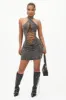 Kleo Denim Mini Dress - Black Wash sold by Fashion Nova