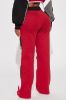 Sport Club Wide Leg Pant - Red/combo sold by Fashion Nova
