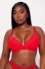 Nova Lace Push Up Bra - Red sold by Fashion Nova