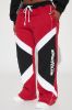 Sport Club Wide Leg Pant - Red/combo sold by Fashion Nova
