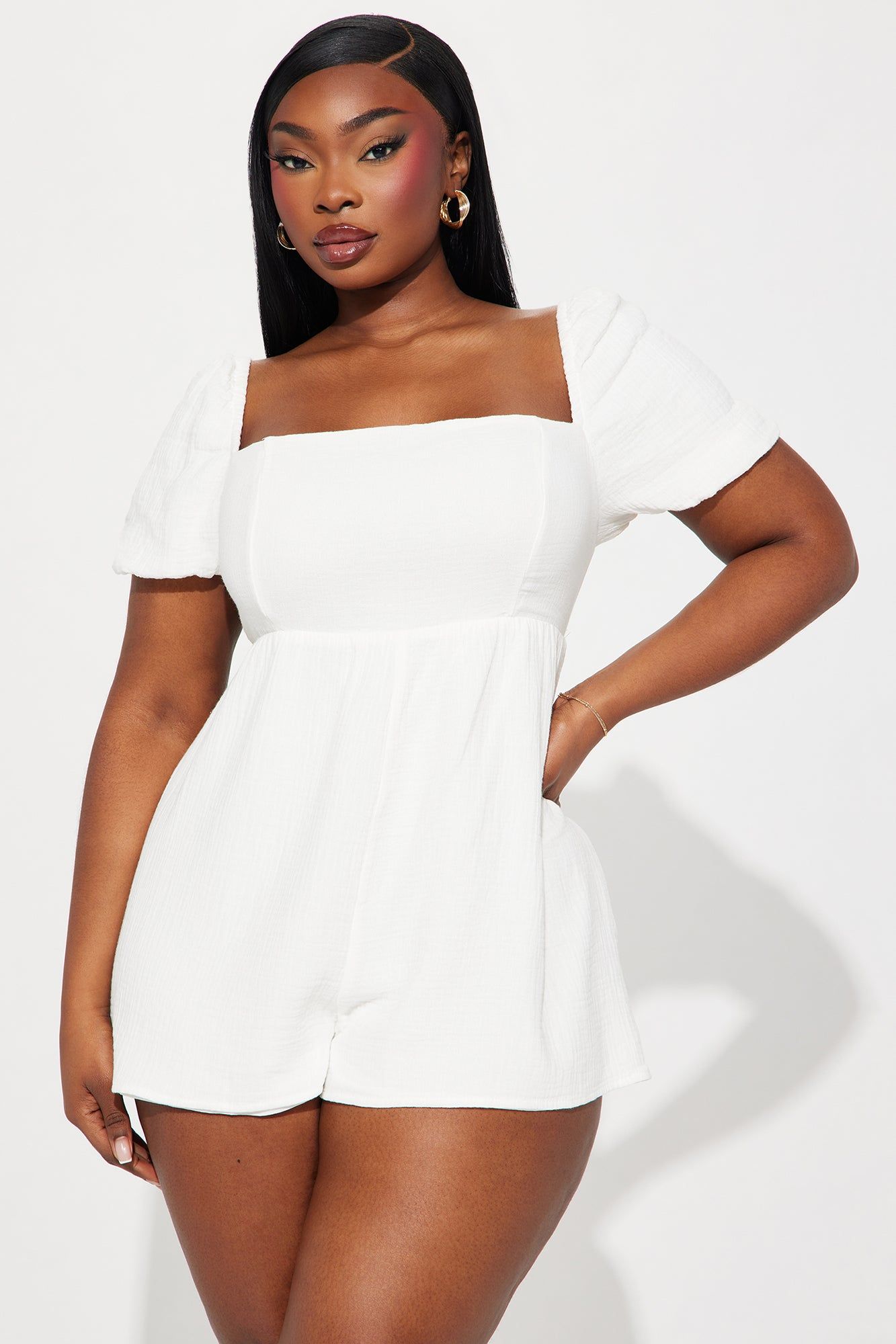 Forever Under The Sun Romper - White sold by Fashion Nova product image thumbnail 5