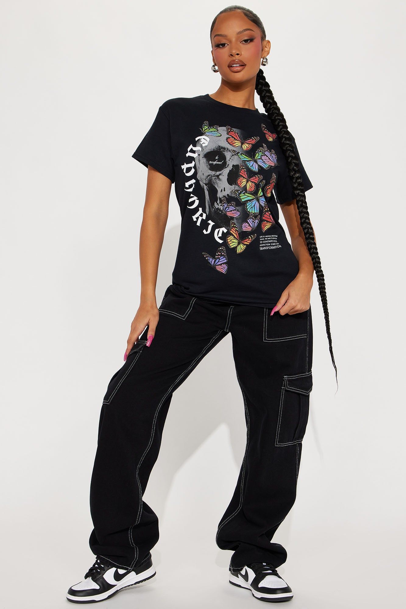 Euphoric Butterfly Graphic Tshirt - Black sold by Fashion Nova product image thumbnail 2