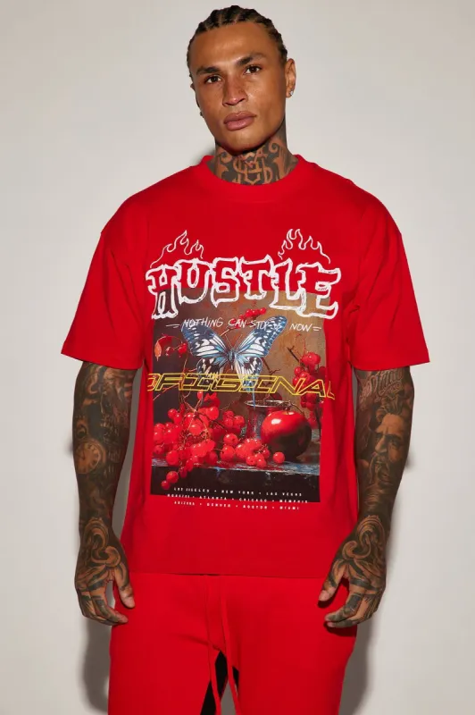 Original Hustle Short Sleeve Tee - Red sold by Fashion Nova