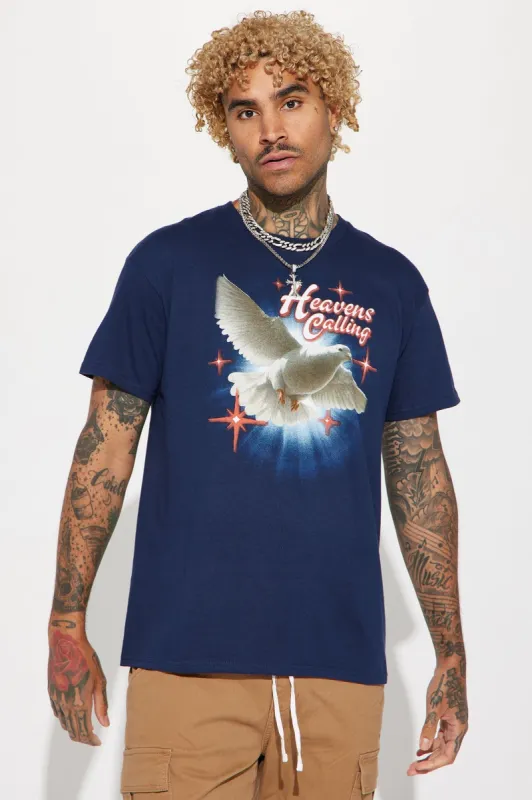 Heavens Call Short Sleeve Tee - Navy sold by Fashion Nova