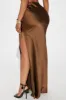 Love Like This Satin Maxi Skirt - Chocolate sold by Fashion Nova