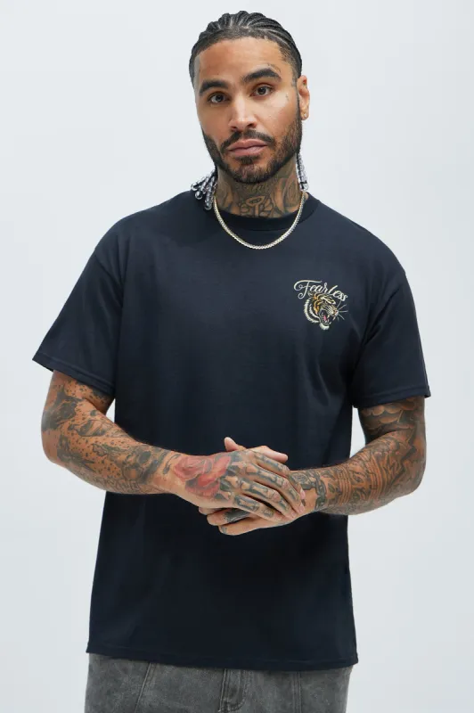 Fearless Tiger Short Sleeve Tee - Black sold by Fashion Nova