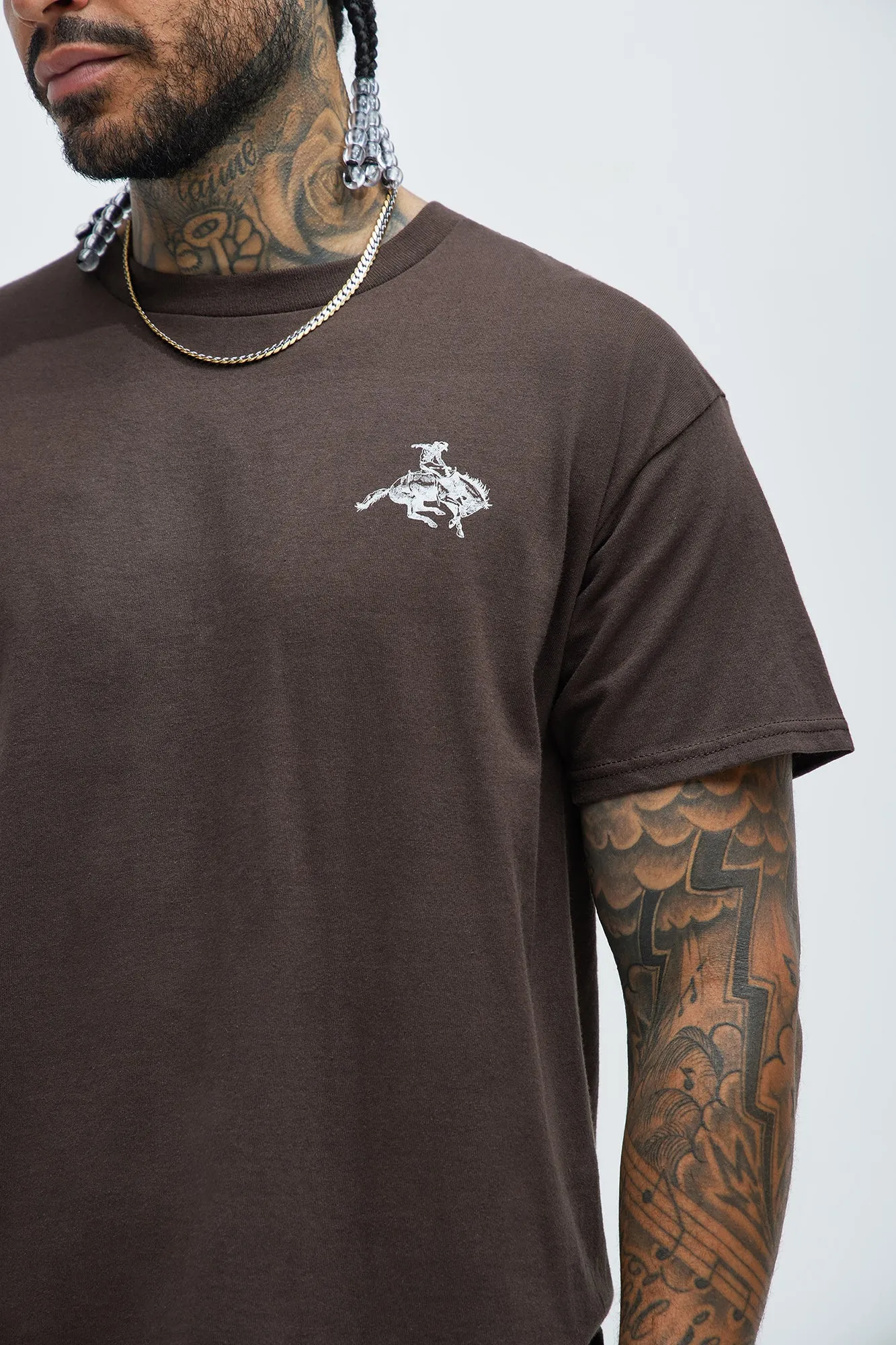 Long Live The Cowboys Short Sleeve Tee - Brown sold by Fashion Nova product image thumbnail 3