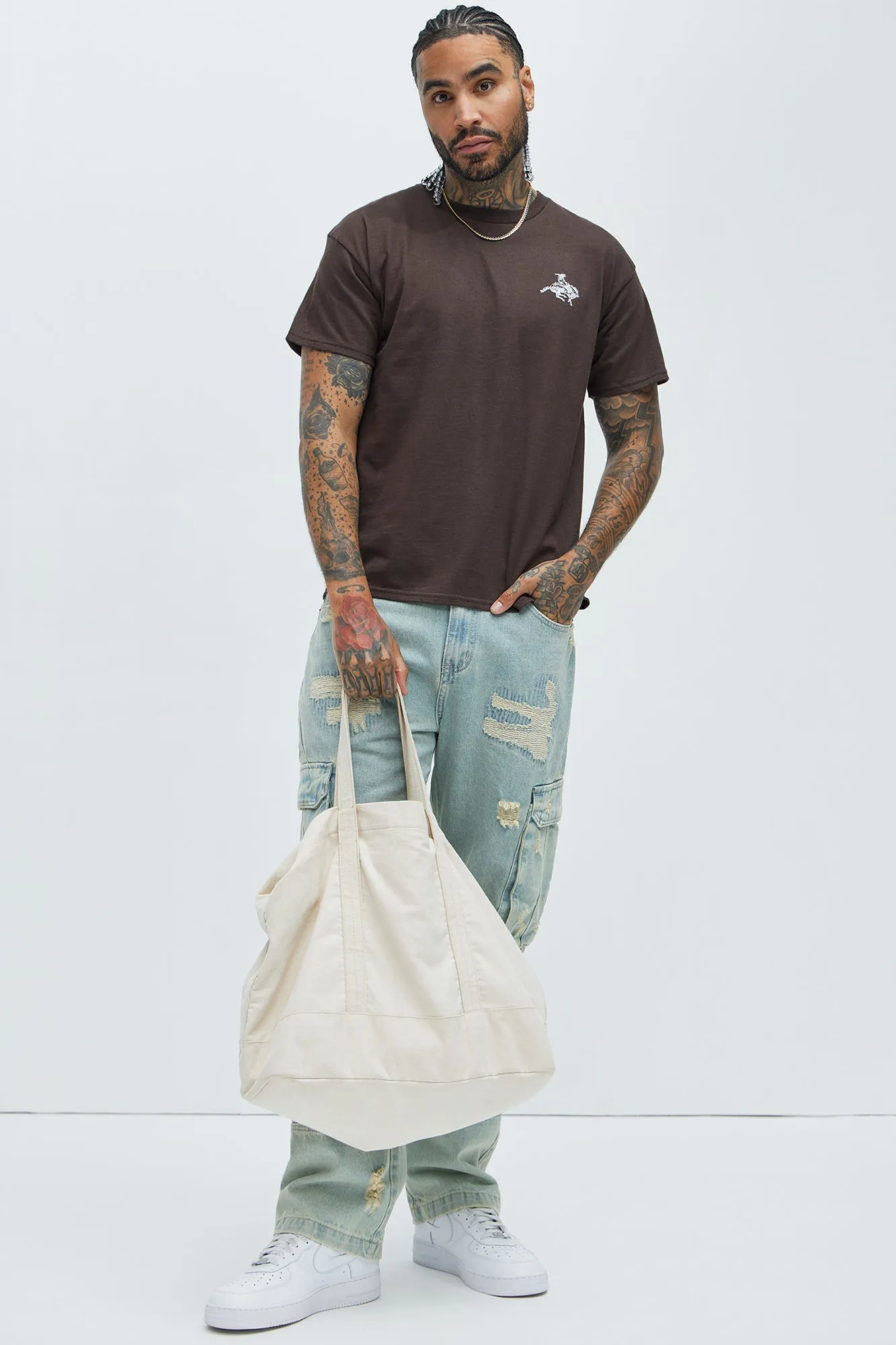 Long Live The Cowboys Short Sleeve Tee - Brown sold by Fashion Nova product image thumbnail 2