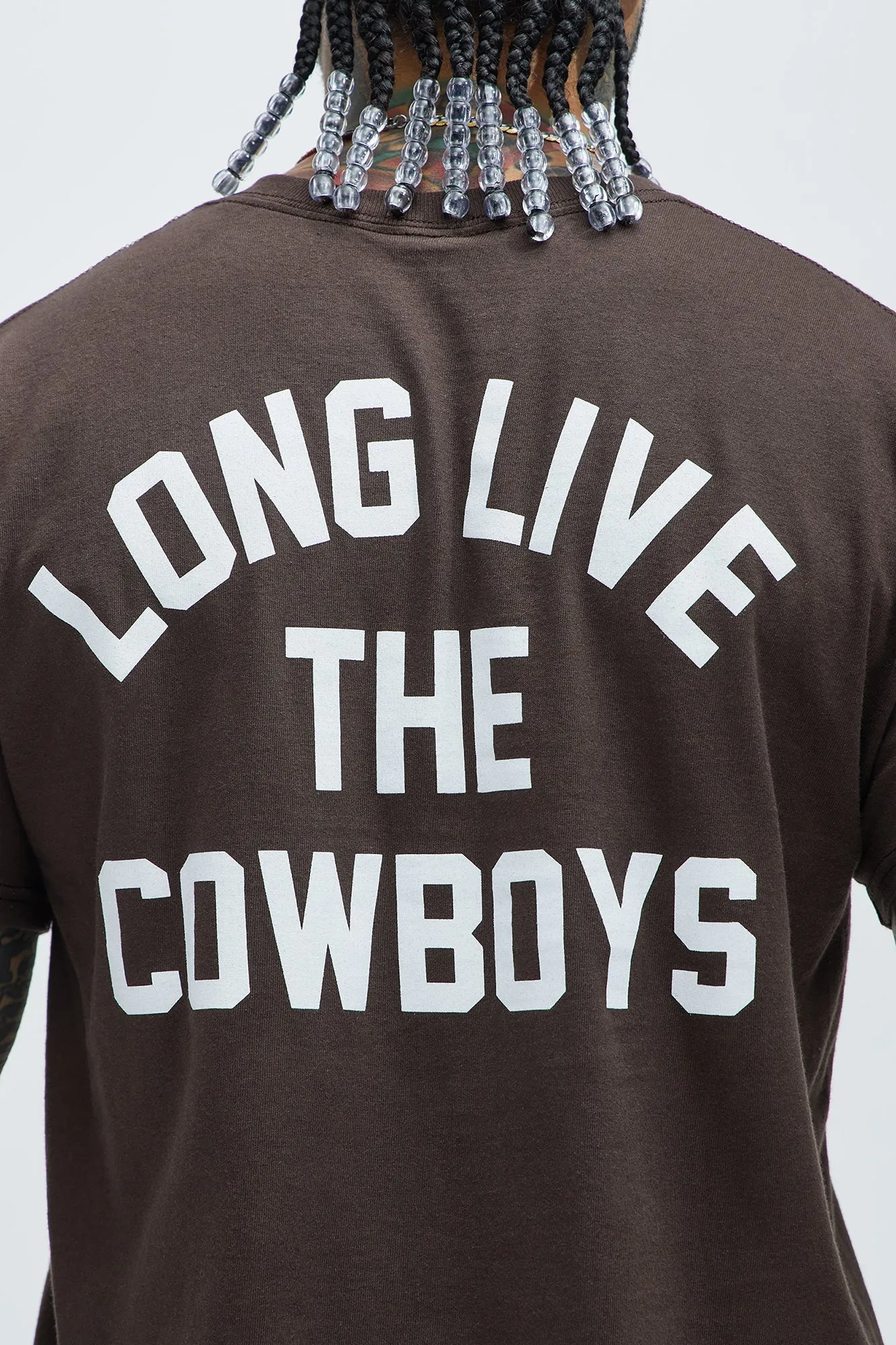 Long Live The Cowboys Short Sleeve Tee - Brown sold by Fashion Nova product image thumbnail 5