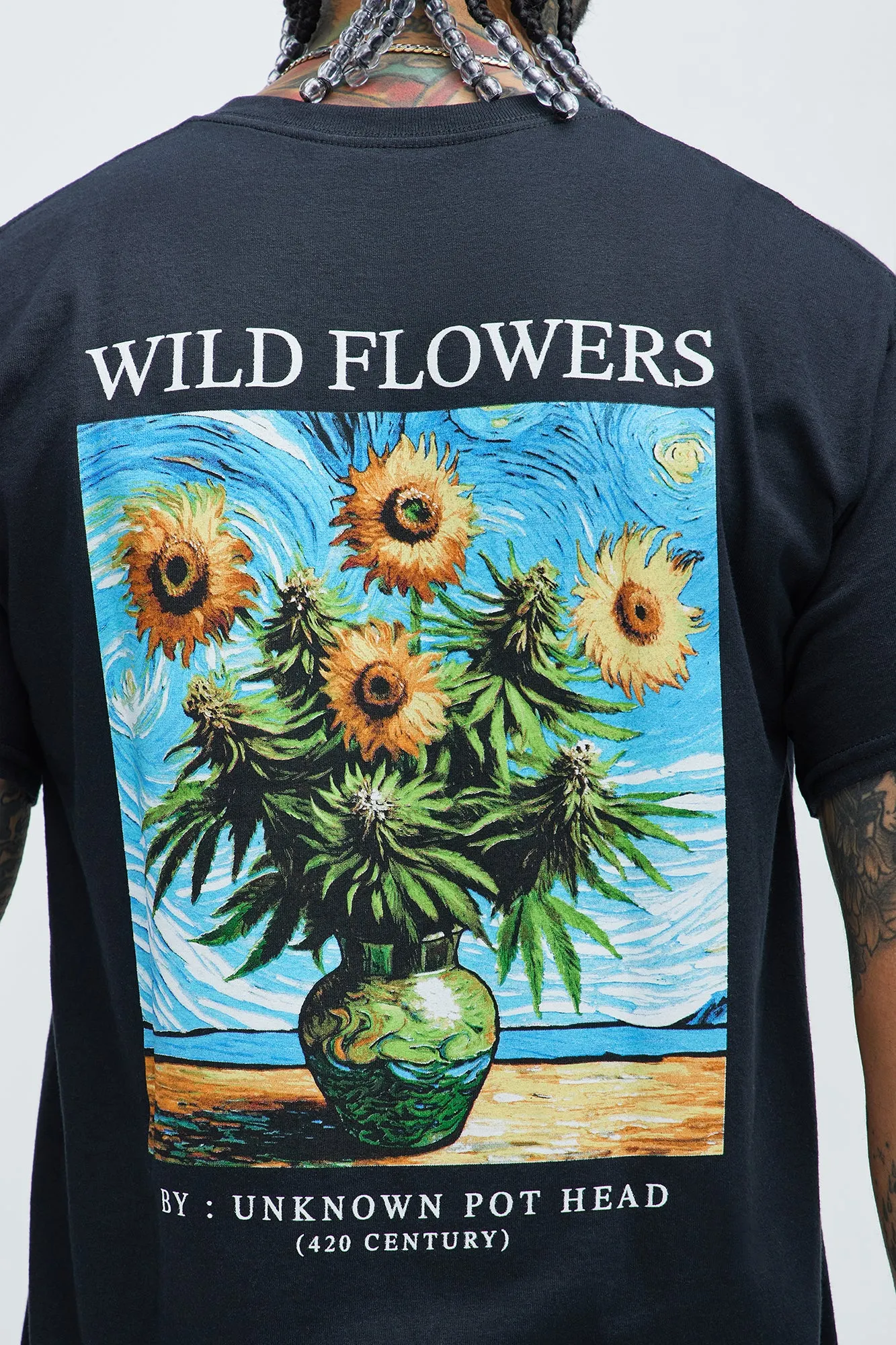 Wild Flowers Short Sleeve Tee - Black sold by Fashion Nova product image thumbnail 4