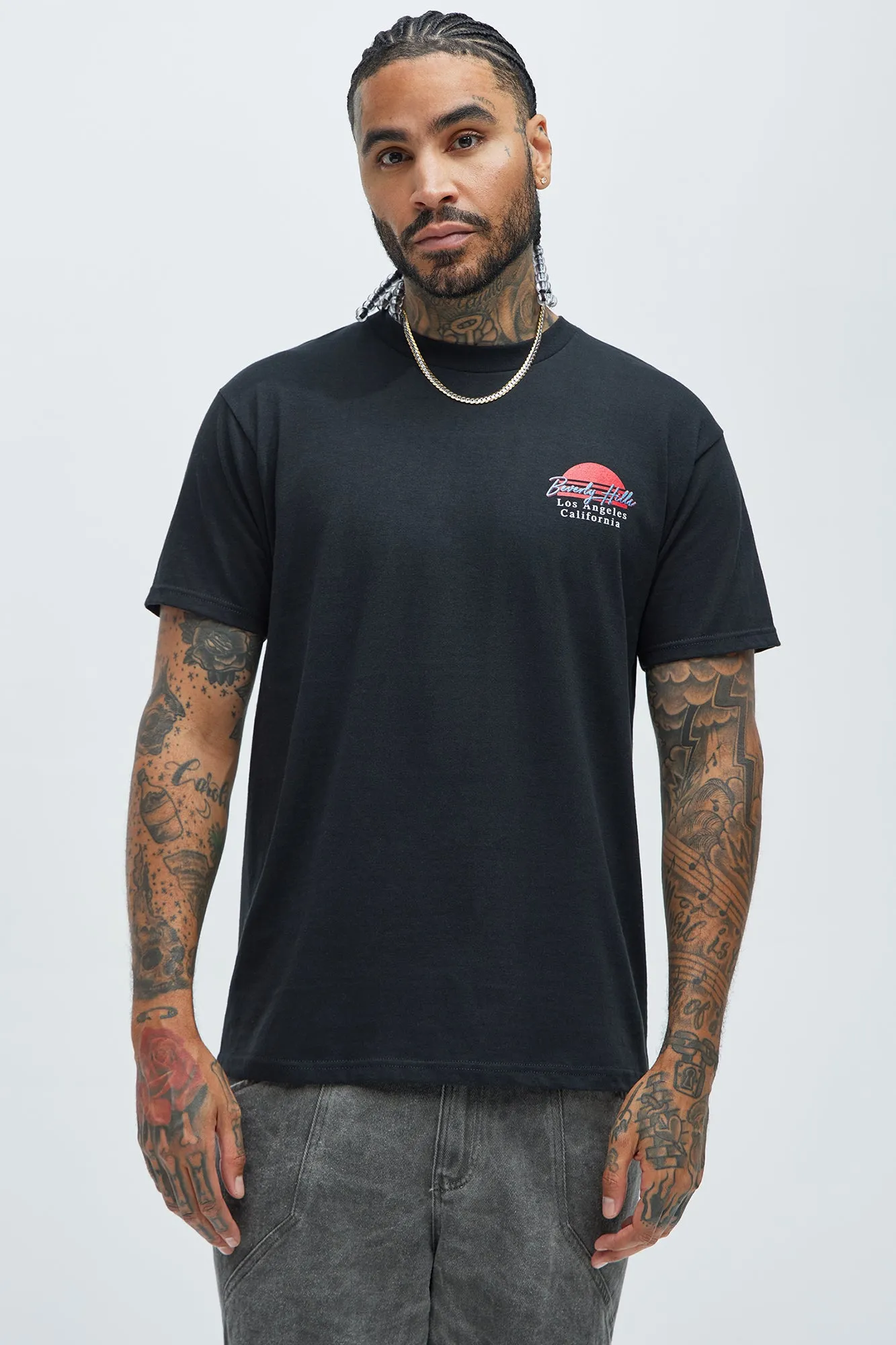 Beverly Hills Tiger Short Sleeve Tee - Black sold by Fashion Nova