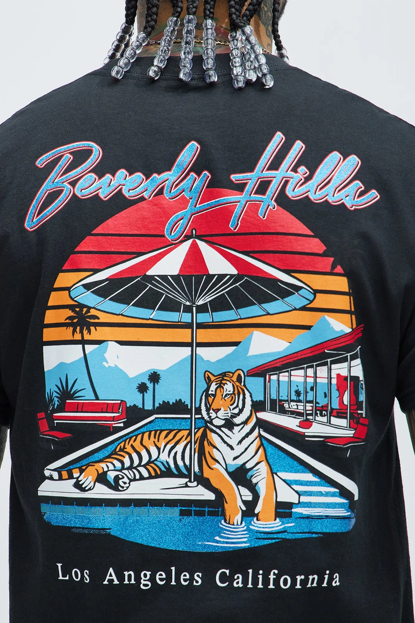 Beverly Hills Tiger Short Sleeve Tee - Black sold by Fashion Nova product image thumbnail 5