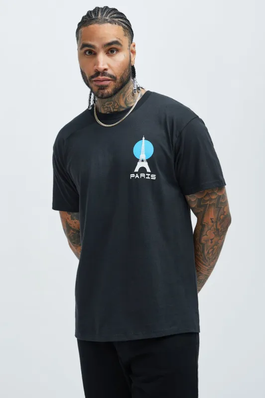Paris Midnight Racing Short Sleeve Tee - Black sold by Fashion Nova