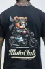 Bear MotoClub Short Sleeve Tee - Black sold by Fashion Nova