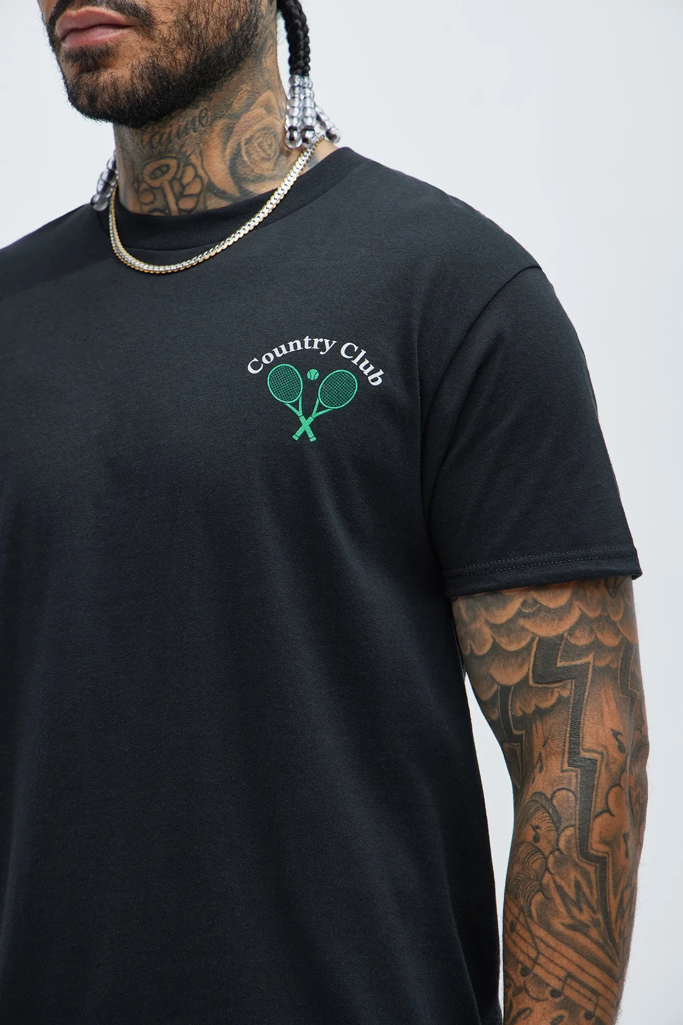 Country Club Members Only Short Sleeve Tee - Black sold by Fashion Nova product image thumbnail 3