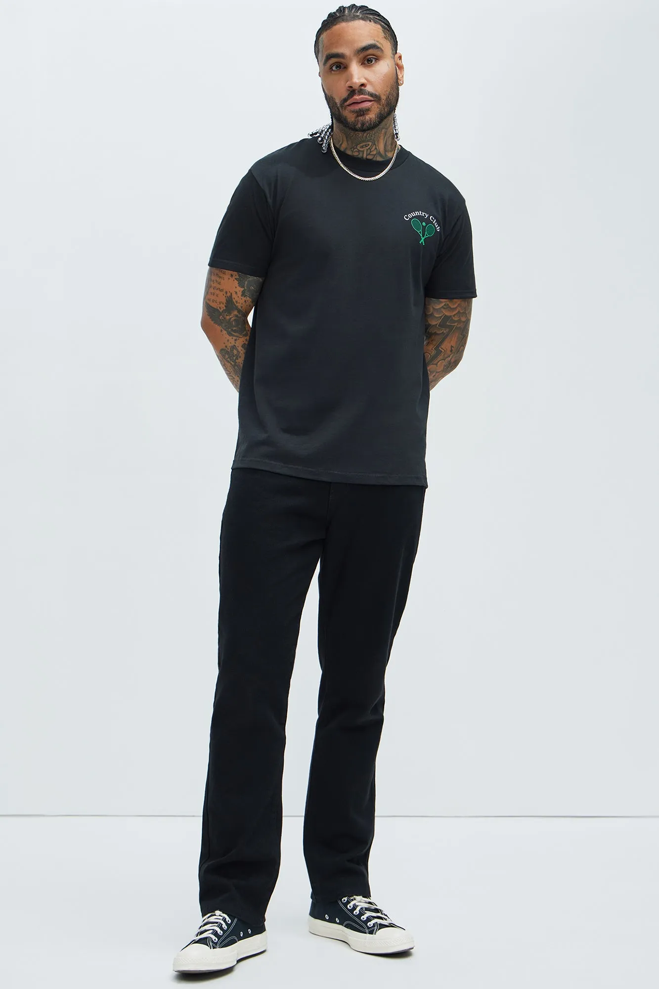 Country Club Members Only Short Sleeve Tee - Black sold by Fashion Nova product image thumbnail 2