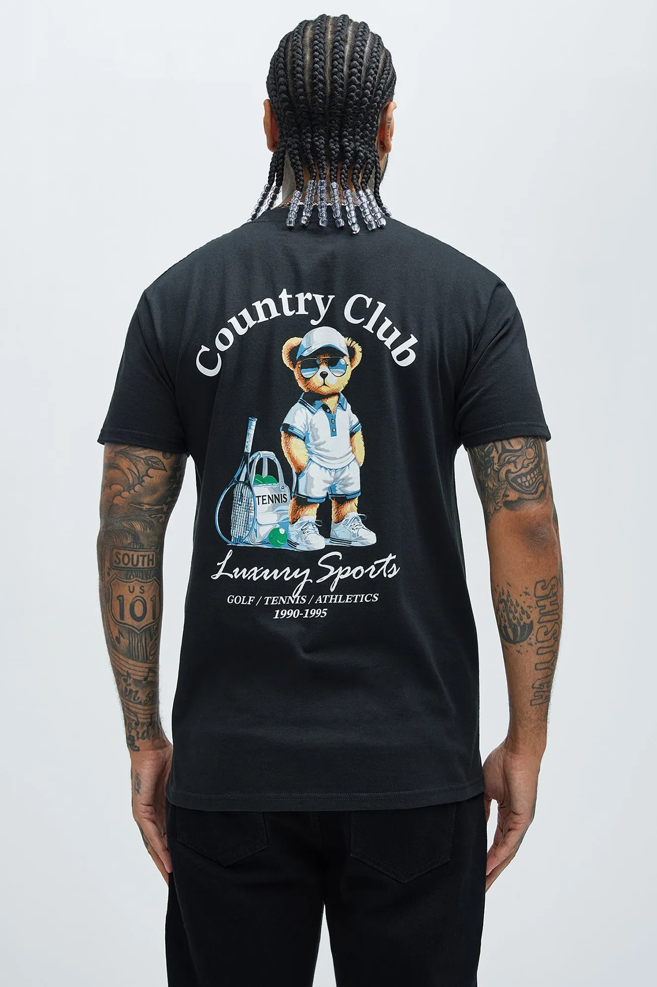Country Club Members Only Short Sleeve Tee - Black sold by Fashion Nova product image thumbnail 4