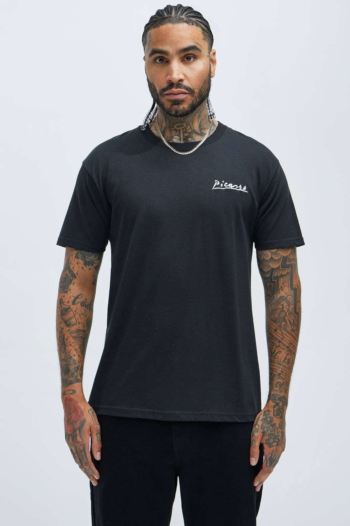 Picasso Girl Before The Mirror Short Sleeve Tee - Black sold by Fashion Nova