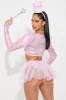 Sweet Witch 6 Piece Costume Set - Pink sold by Fashion Nova