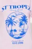 St. Tropez Palm Oversized Tee - Pink sold by Fashion Nova