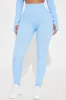 Effortless Triton Ribbed Seamless Stirrup - Light Blue sold by Fashion Nova