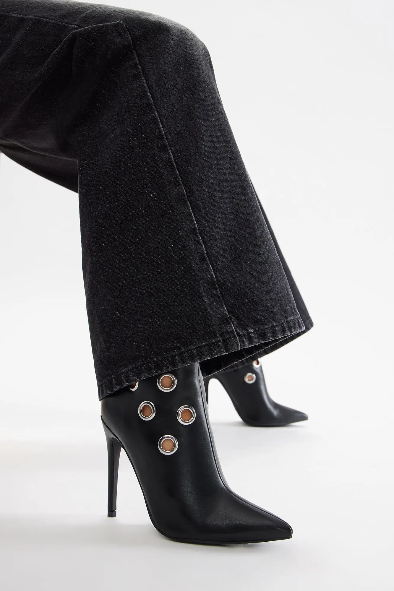 Kash Grommet Booties - Black sold by Fashion Nova product image thumbnail 4