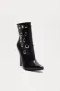 Kash Grommet Booties - Black sold by Fashion Nova