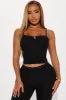 Feeling Dreamy PJ Pant Set - Black sold by Fashion Nova