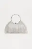 Caught In The Moonlight Clutch - Silver sold by Fashion Nova