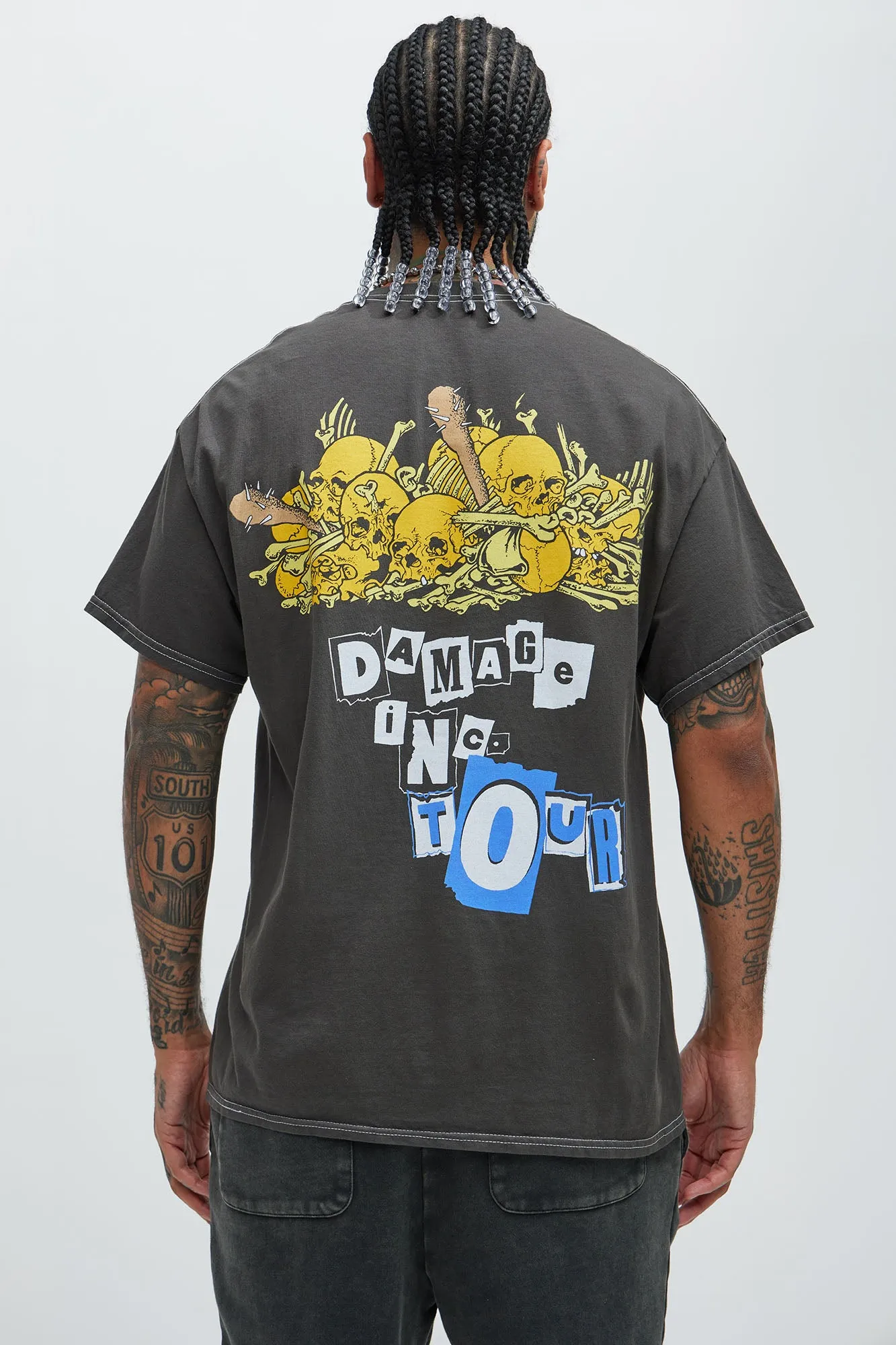 Metallica Damage Inc Short Sleeve Tee - Black sold by Fashion Nova product image thumbnail 4