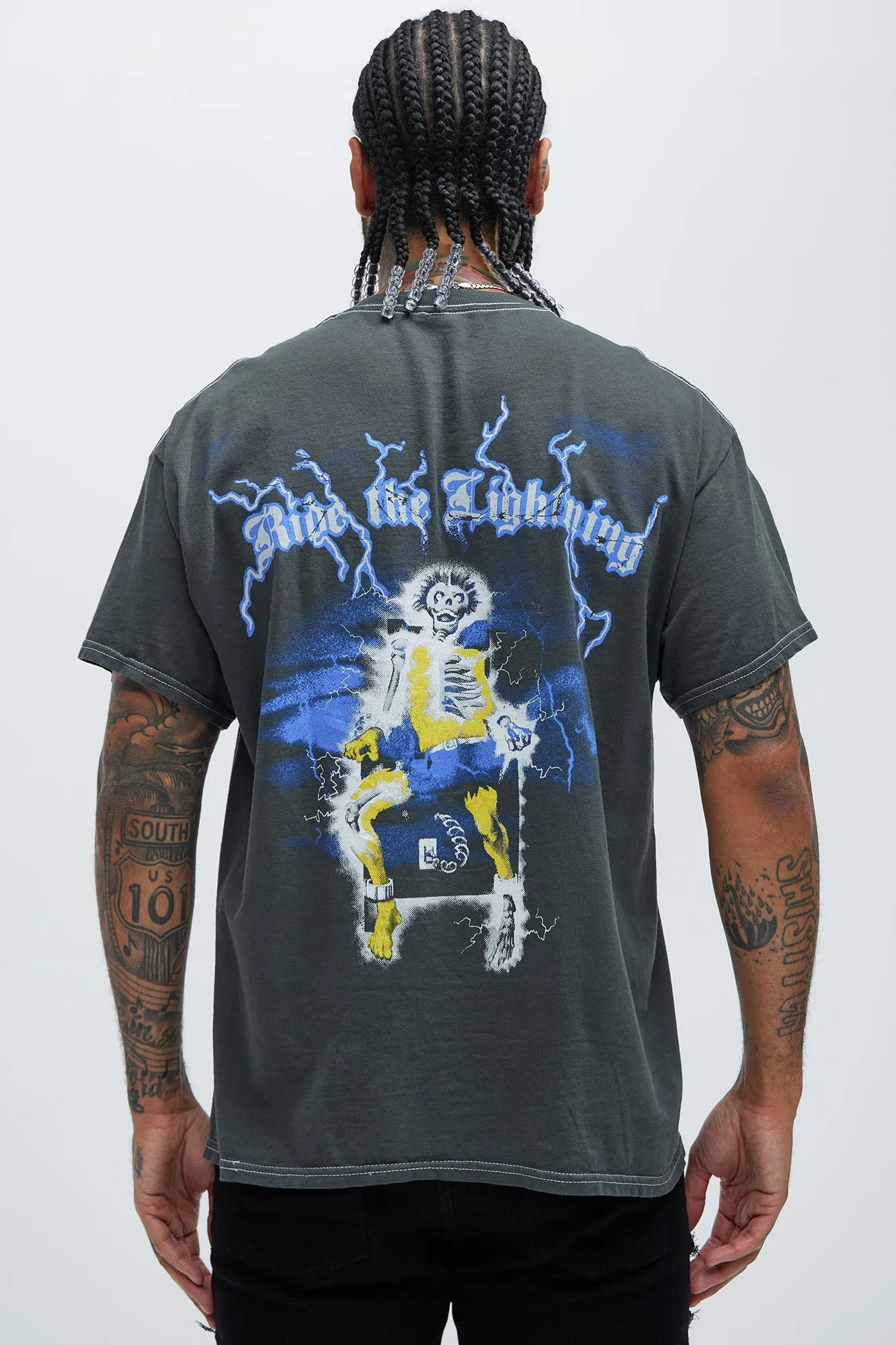 Metallica Ride The Lightning Short Sleeve Tee - Black sold by Fashion Nova product image thumbnail 4