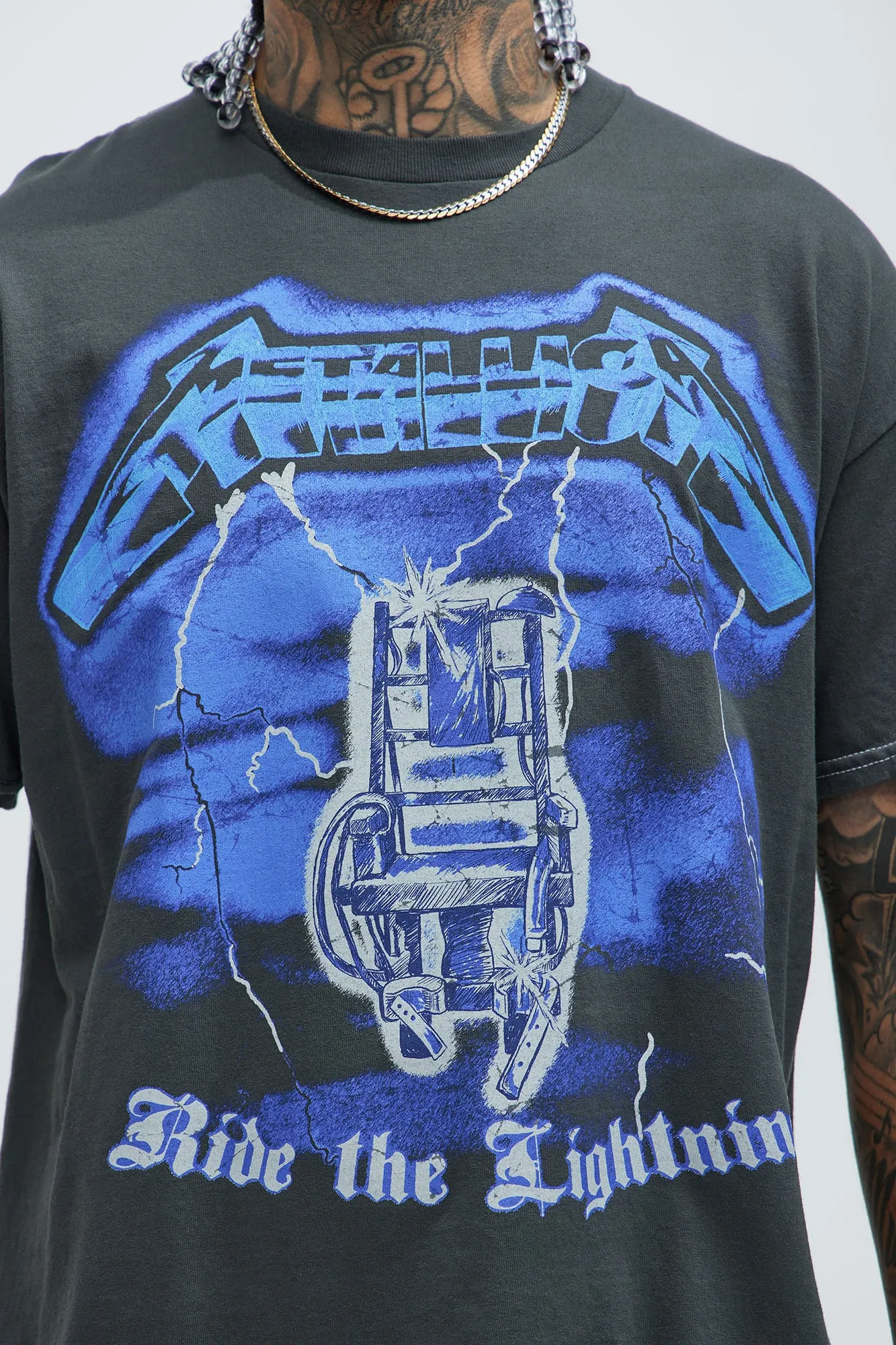 Metallica Ride The Lightning Short Sleeve Tee - Black sold by Fashion Nova product image thumbnail 2