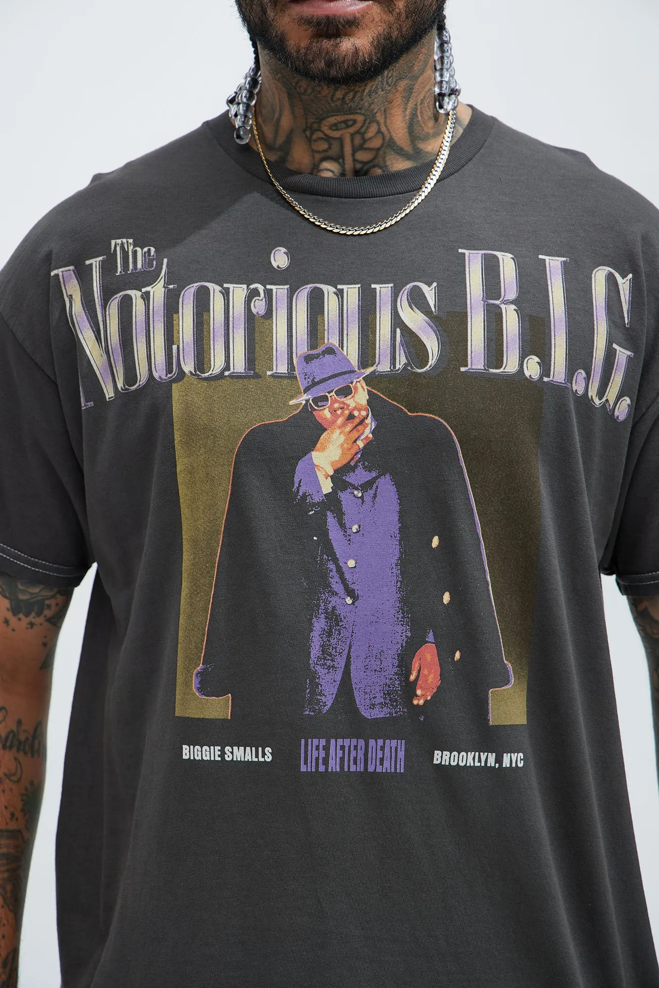 Notorious BIG Mo Money Mo Problems Short Sleeve Tee - Black sold by Fashion Nova product image thumbnail 2