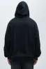 Tyson Brushed Oversized Hoodie - Black Wash sold by Fashion Nova