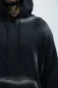 Tyson Brushed Oversized Hoodie - Black Wash sold by Fashion Nova